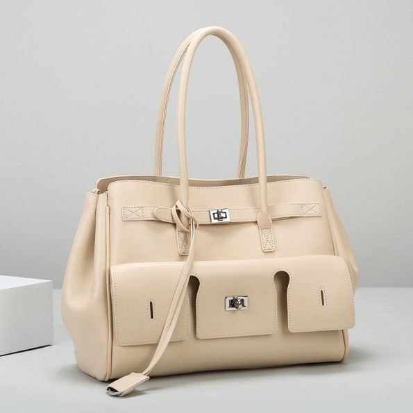 Women leather shoulder bag, alternate view